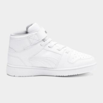 Sportscene Puma kids rebound layup sl v white sneaker offer