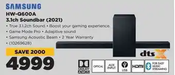 HiFi Corp Samsung HW-Q600A 3.1ch Soundbar (2021) offer