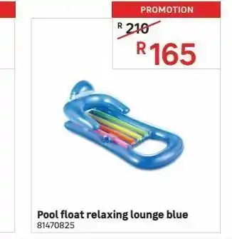 Leroy Merlin Pool float relaxing lounge blue offer