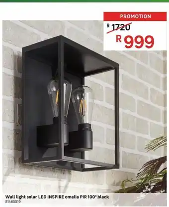 Leroy Merlin Wall light solar led inspire omalia pir 100° black offer