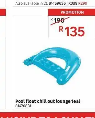 Leroy Merlin Pool float chill out lounge teal offer