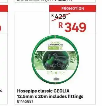 Leroy Merlin Hosepipeclassic geolia 12.5mm x 20m includes fittings offer