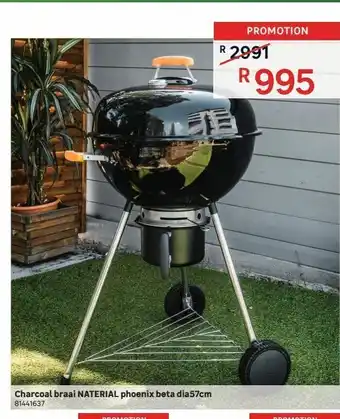 Leroy Merlin Charcoal braai naterial phoenix beta dia 57cm offer