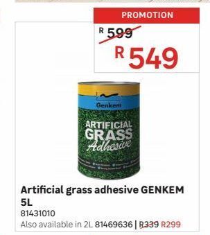 Artificial grass adhesive genkem 5l