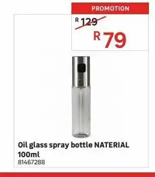 Leroy Merlin Oil glass spray bottle naterial 100ml offer