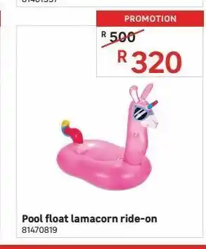 Leroy Merlin Pool float lamacorn ride-on offer