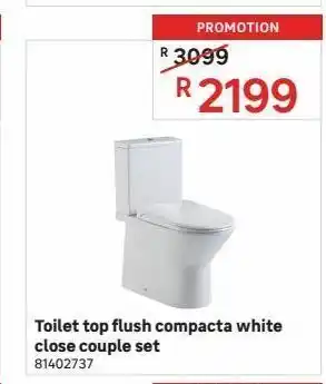 Leroy Merlin Toilet top flush compacta qhite close couple set offer