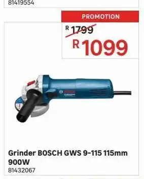 Leroy Merlin Grinder bosch gws 9-115 115mm 900w offer