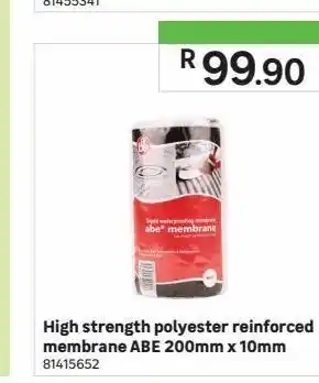 High strength polyester reinforced membrane abe 200mm x 10mm