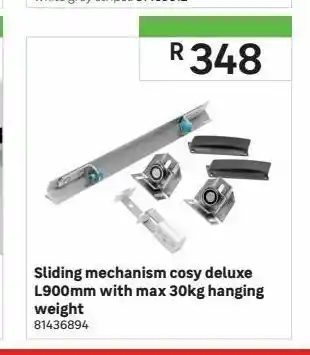 Leroy Merlin Sliding mechanism cosy deluxe l900mm with max 30kg hanging weight offer