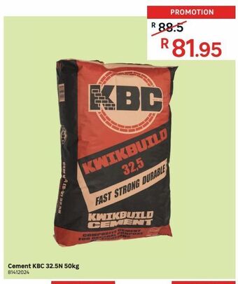 Leroy Merlin Cement kbc 32.5n 50kg offer