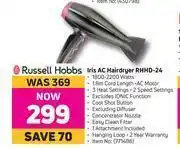Game Russell Hobbs Iris AC Hairdryer RHHD-24 offer