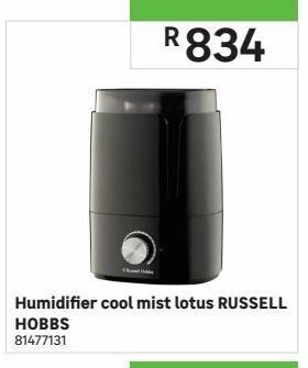 Leroy Merlin Humidifier cool mist lotus russell hobbs offer