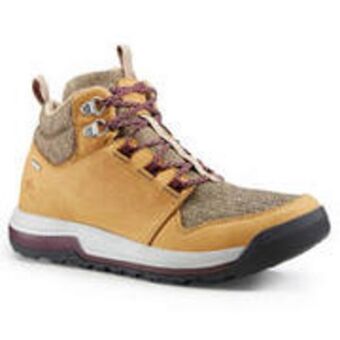 Decathlon Women's waterproof walking shoes - sand offer
