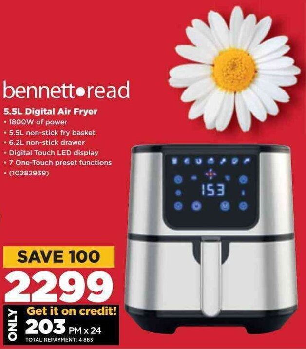 Bennett Read 5.5L Digital Air Fryer offer at HiFi Corp