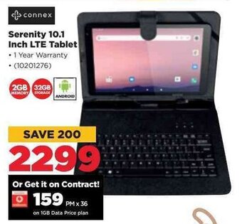 Connex Serenity 10.1 inch LTE Tablet