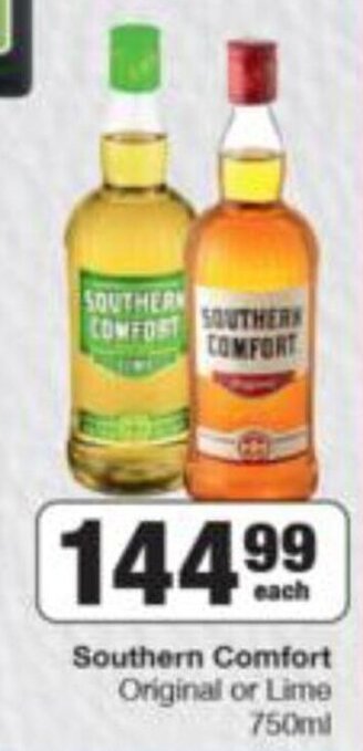Southern Comfort Original or Lime 750ml