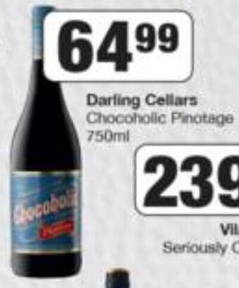 Spar Tops Darling Cellars Chocoholic Pinotage 750ml offer