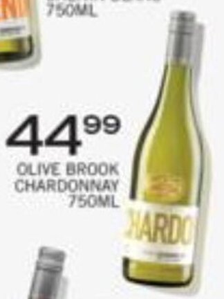 Spar Tops Olive Brook Chardonnay 750ml offer