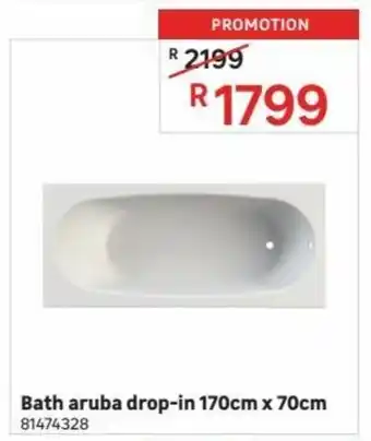 Leroy Merlin Bath Aruba Drop-In 170cm x 70cm offer
