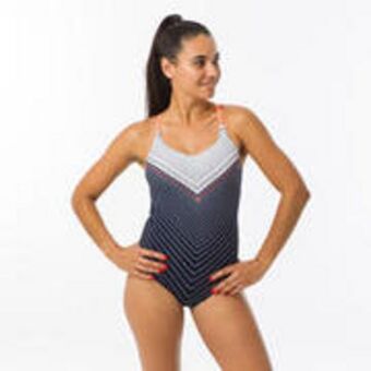Decathlon 8547716 women's one-piece swimsuit riana - navy offer
