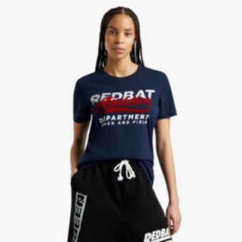 Sportscene Redbat athletics women's navy t-shirt offer