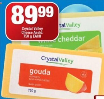 OK Foods Crystal Valley Cheese asstd 750g offer