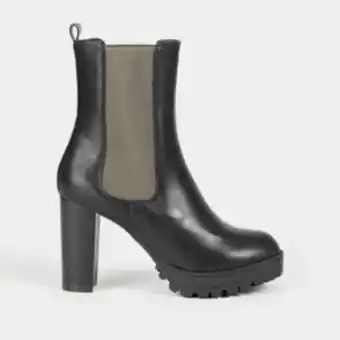 The FIX Women's black cleated heeled boot offer