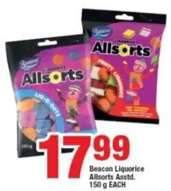 OK Foods Beacon Liquorice Allsorts Asstd. 150g offer