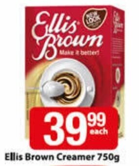 Check Save Ellis Brown Creamer 750g offer