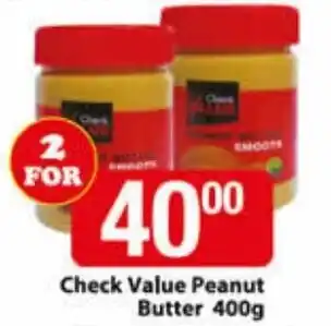 Check Save Check Value Peanut Butter 2 x 400g offer
