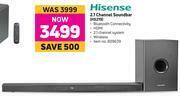 Game Hisense 2.1 Channel Soundbar (HS219) offer