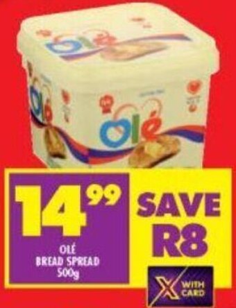 Shoprite Olé Bread Spread 500g offer
