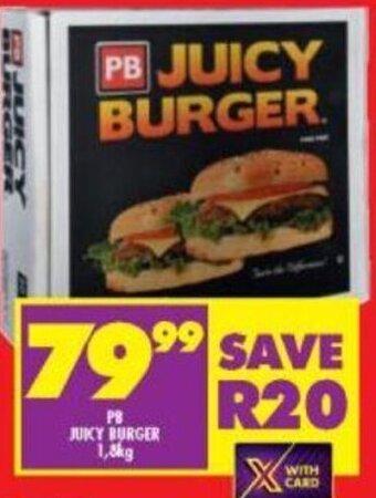 PB Juicy Burger 1,8kg