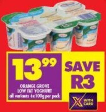Orange Grove Low Fat Yoghurt 100g