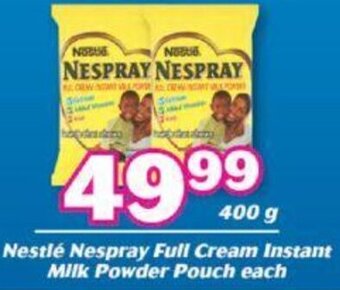 Cambridge Food Nestlé Nespray Full Cream Instant Milk Powder Pouch 400g offer