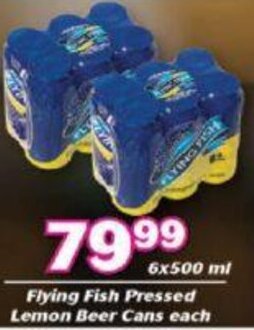 Cambridge Food Flying Fish Pressed Lemon Beer Cans 6x500ml offer