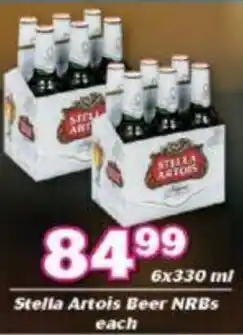 Stella Artois Beer NRBs 6 x 330ml