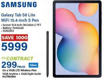 Incredible Connection Samsung Galaxy Tab S6 Lite Wifi 10.4-Inch S Pen offer