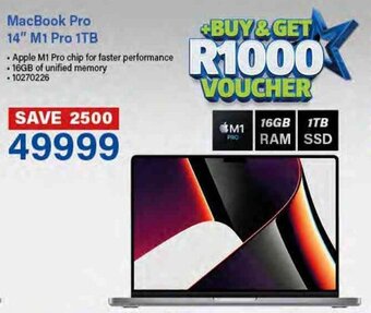 Incredible Connection MacBook Pro 14" M1 Pro 1TB offer