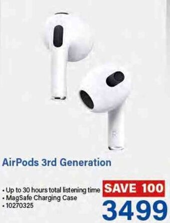 Incredible Connection AirPods 3rd Generation offer
