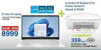Incredible Connection 15 Core i5 Laptop offer