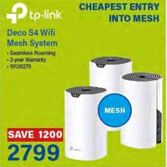 Incredible Connection Tp-Link Deco S4 Wifi Mesh System offer