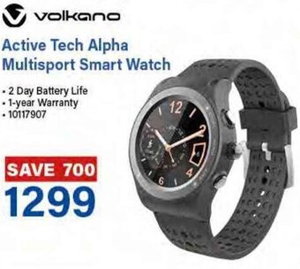 Incredible Connection Volkano Active Tech Alpha Multisport Smart Watch offer