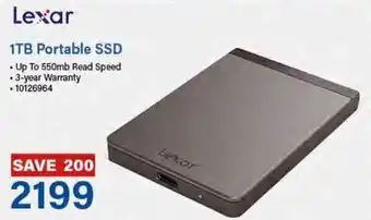 Incredible Connection Lexar 1TB Portable SSD offer