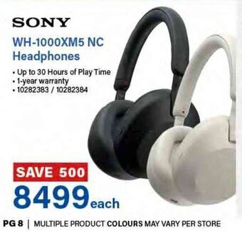 Incredible Connection Sony WH-1000XM5 NC Headphones offer