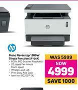 Game HP Mono Neverstop 1200W Single Function (4RY26A) offer
