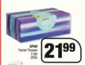 Spar SPAR Facial Tissues 2 Ply 200s offer