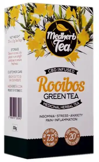 Faithful to Nature Medherb tea cbd rooibos & green tea offer