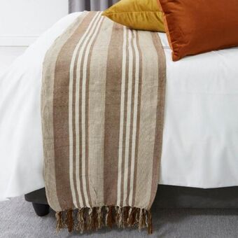 Whitehouse Modern stripe bed cover - brown offer